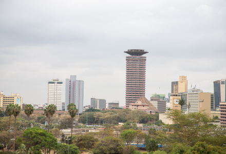 A dynamic marketplace showcasing the growth of ecommerce in Kenya.