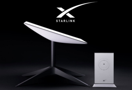 A Starlink satellite in orbit providing internet connectivity to Kenya.